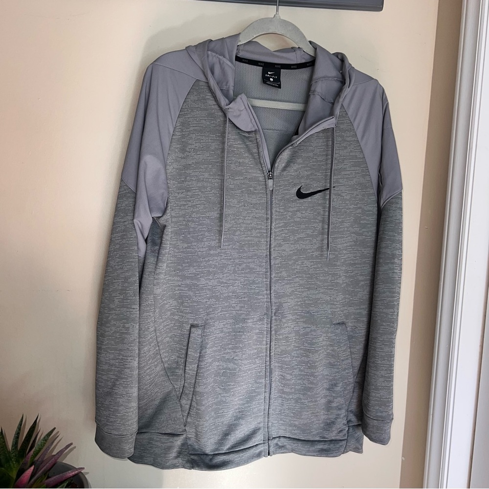 Men’s Nike Zip Hoodie Arm Pocket Sweatshirt Dri-Fit Jacket